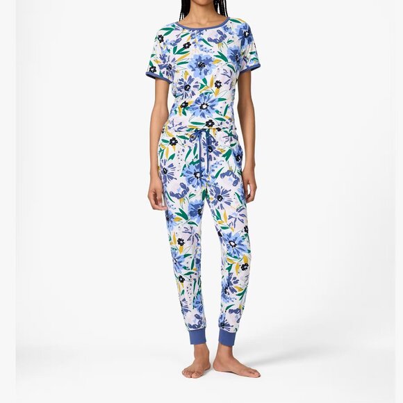 Kate Spade New York  Short Sleeve Jogger 2 Piece Sleep Set Pajamas Sz SMALL NEW - Picture 1 of 4